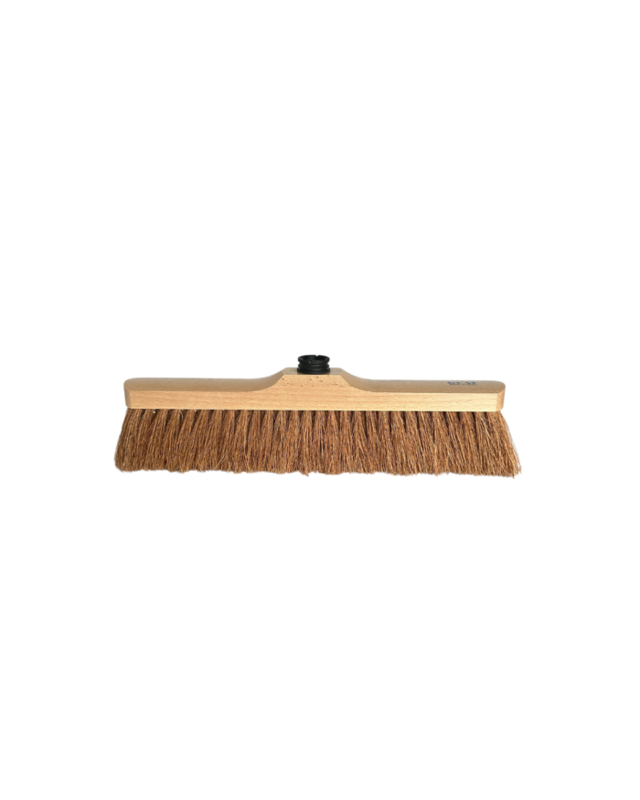 G1034 - BALAI COCO PUR 180 gr - BOIS VERNI - AVEC DOUILLE DROITE PLASTIQUE - LARGEUR 40 cm - FACING - NBG